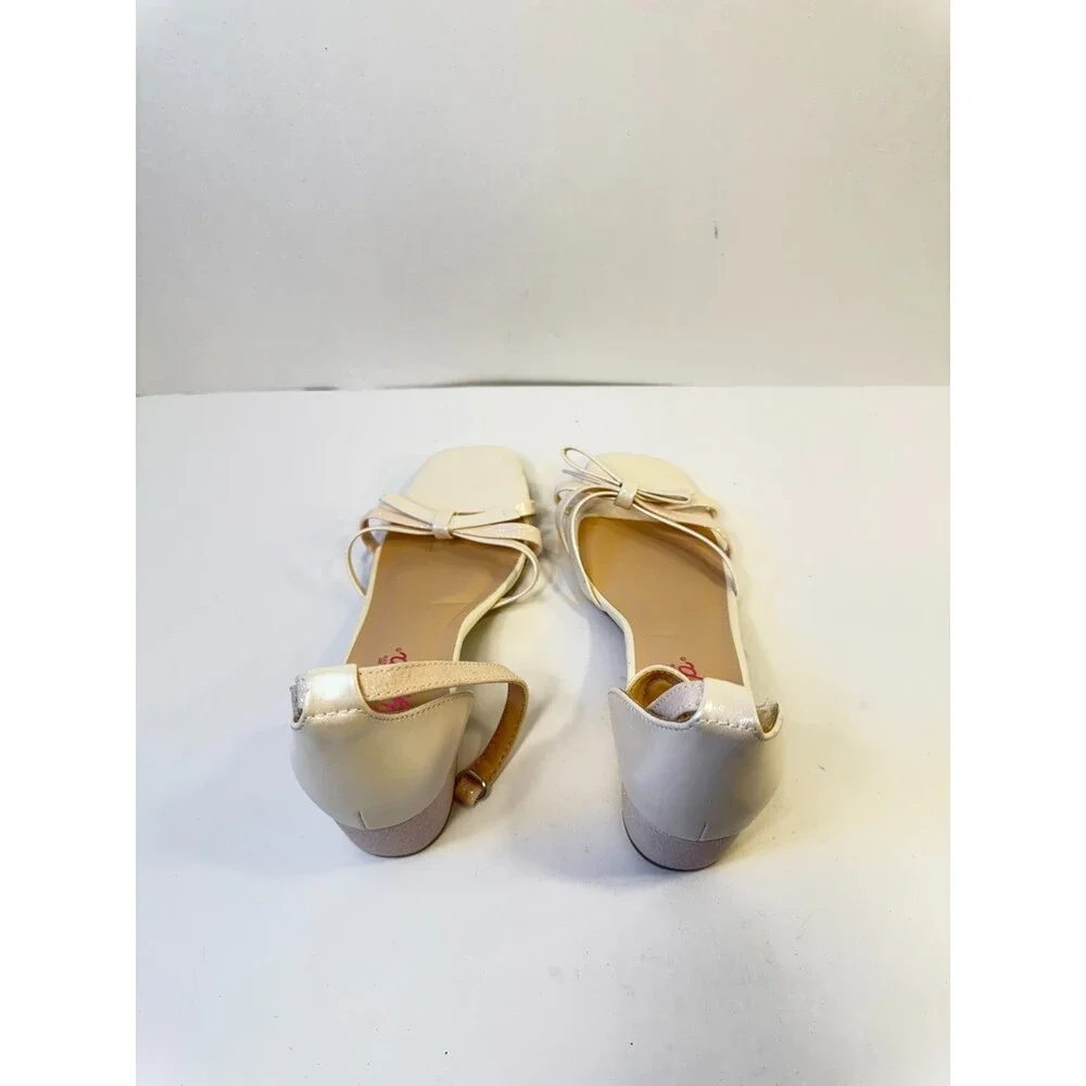 C24. Jellypop Girls Heels Zendah Metallic Block Heel Beige-US 2 YOUTHS
